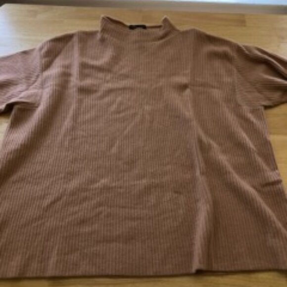 Italian Cashmere Funnel Neck Top, L - Picture 5 of 8